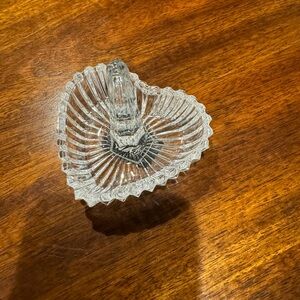 Vintage Mikasa crystal ring dish